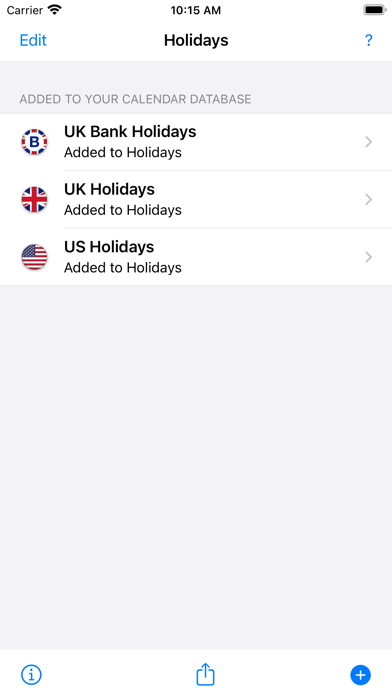 UK Holidays 2024 edition Screenshot