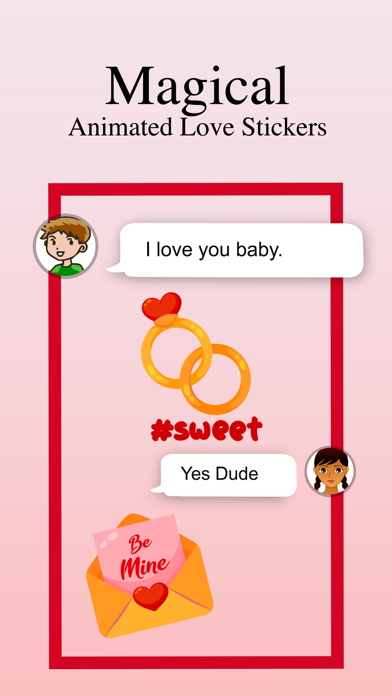Animated Love Stickers! Screenshot