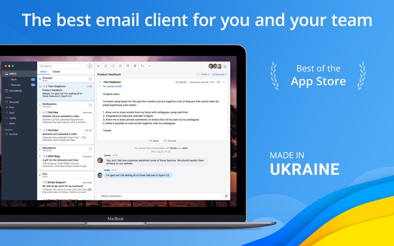 spark classic – email app iphone screenshot 1