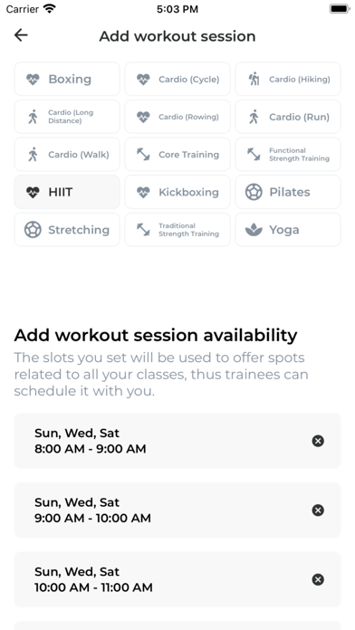 Trainerz Fitness Coach Screenshot
