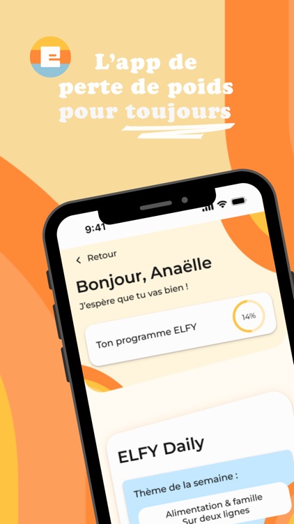 ELFY : le régime sans reprise