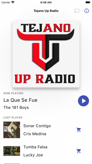 Tejano Up Radio Screenshot