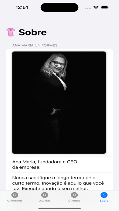 Ana Maria Uniformes Screenshot