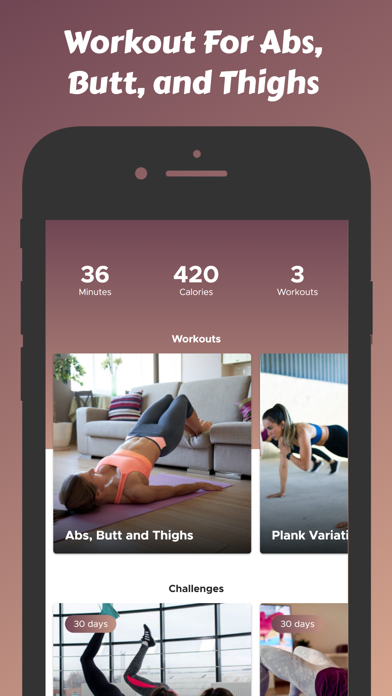 Abs, Butt and Thighs Workout Screenshot
