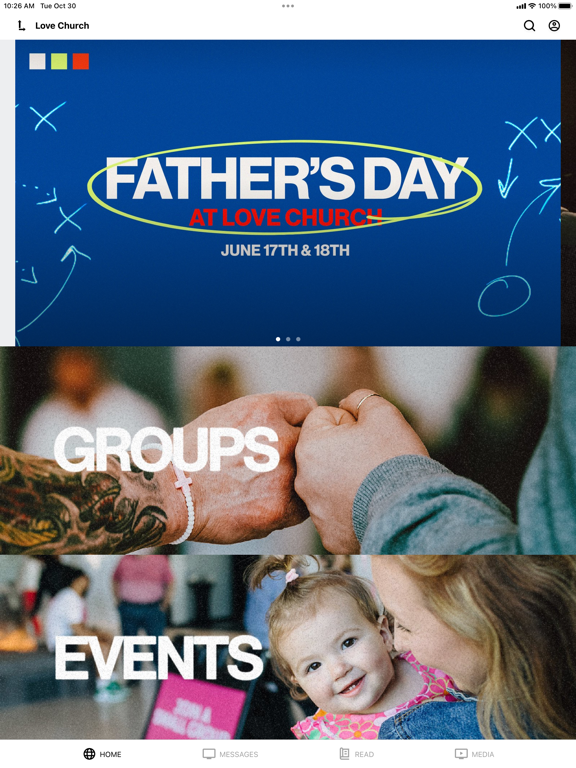 Love Church Global iPad screenshot 1 - Lifestyle app