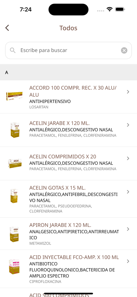 Indufar Vademécum screenshot 2