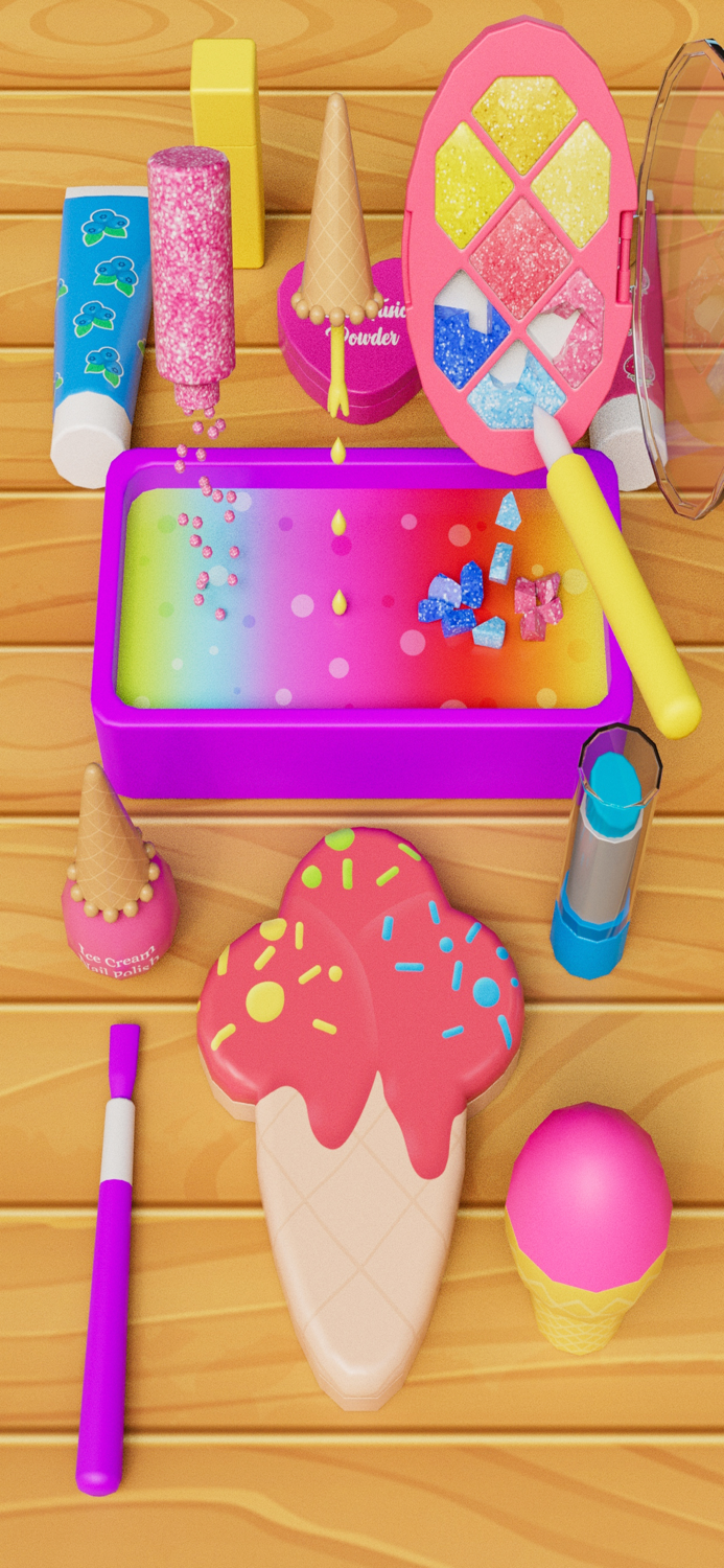 ASMR Makeup Slime Games Fun 3D