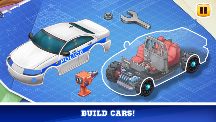Car games repair truck tractor