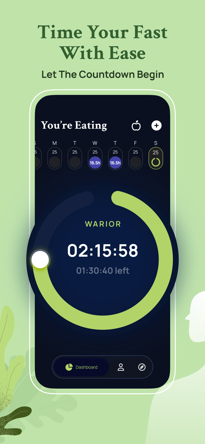 Simple Fast 168 Fasting Timer