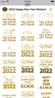 2022 happy new year stickers iphone screenshot 4