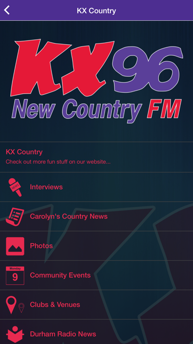 KX96 FM Screenshot