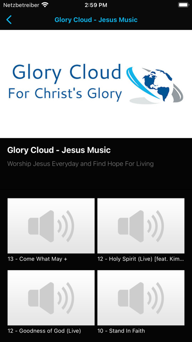 Glory Cloud - Jesus Music Screenshot