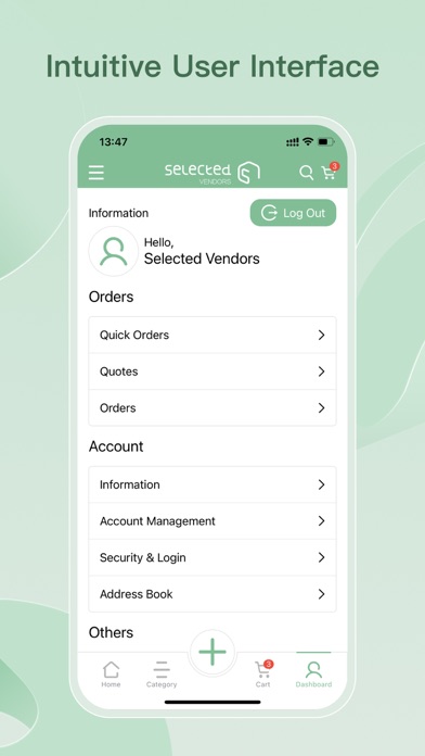 Selectedvendors Screenshot