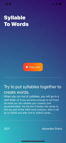Game screenshot Syllables to word mod apk