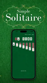 simple solitaire card game app iphone screenshot 1
