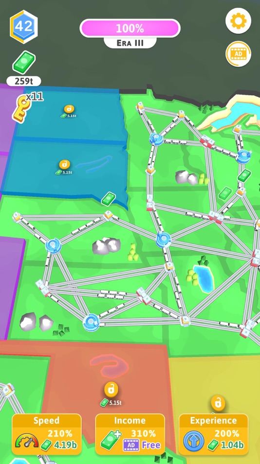#7. Train Empire: Connect Railroad (iOS) 由: MAD PIXEL