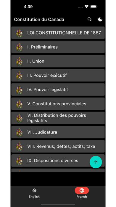 Constitution of Canada Screenshot