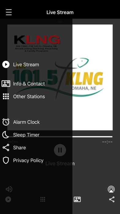 KLNG 101.5FM Radio Screenshot