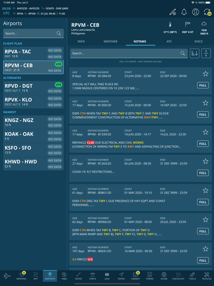 AvioBook Flight TRAINING