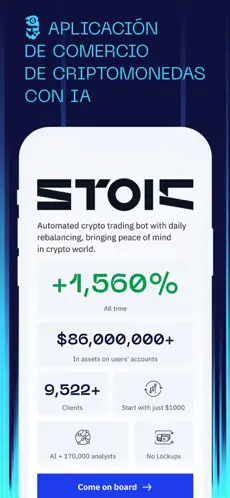 Screenshot 1 Stoic - Bot de criptocomercio iphone