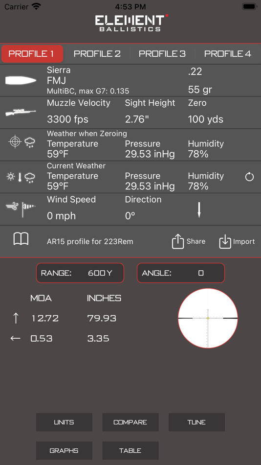 #1. Element Ballistics (iOS) 由: Element Optics
