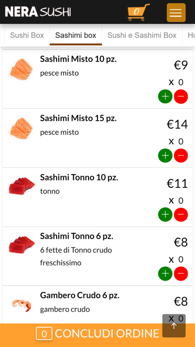 Nera Sushi Milano Screenshot