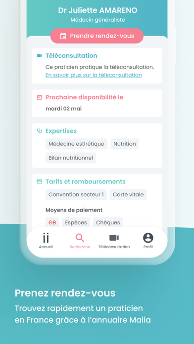 Maiia - Téléconsultation & RDV Screenshot