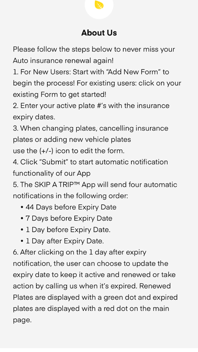 SKIP A TRIP! - Auto Renewals Screenshot