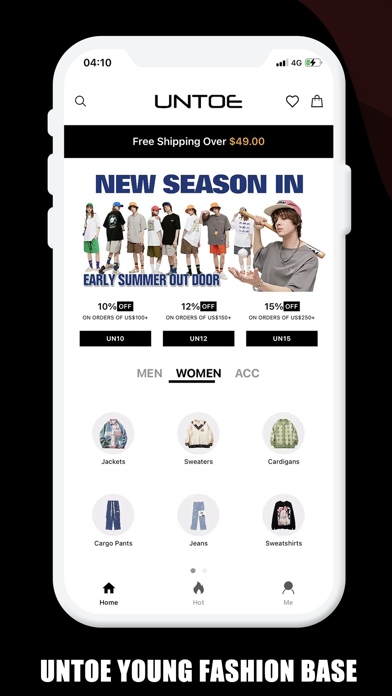 Untoe-online shopping Screenshot