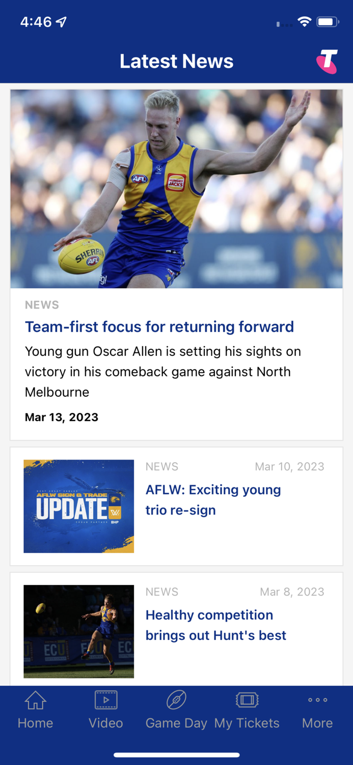 West Coast Eagles Official App