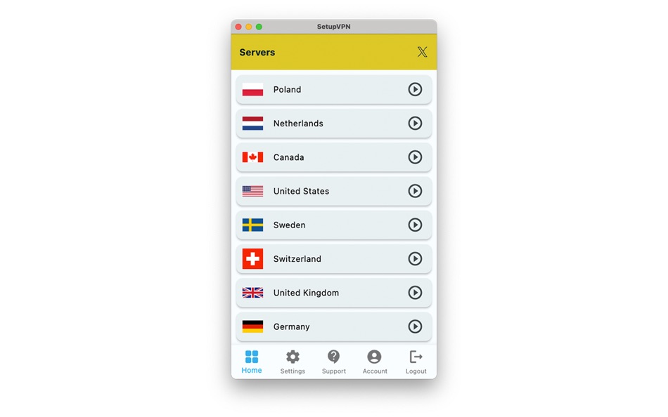 #3. SetupVPN: Easy & Fast VPN (macOS) Podle: SetupVPN Inc.