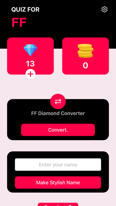 FF DIAMOND -Quiz for Fire Screenshot