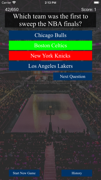 Basketball Trivia Pro 50fifty Screenshot