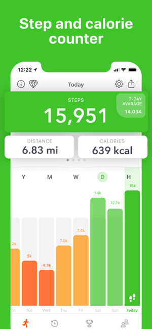 ‎Stepz - Step & Calorie Counter Screenshot