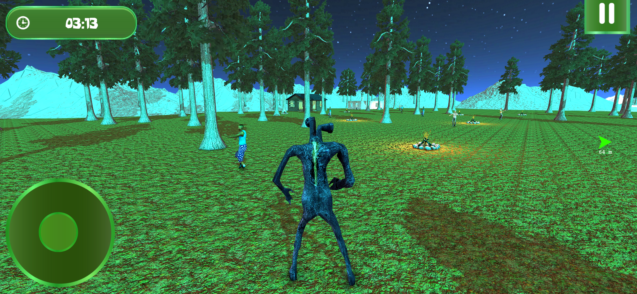 Scary Head Jungle Hunt Games