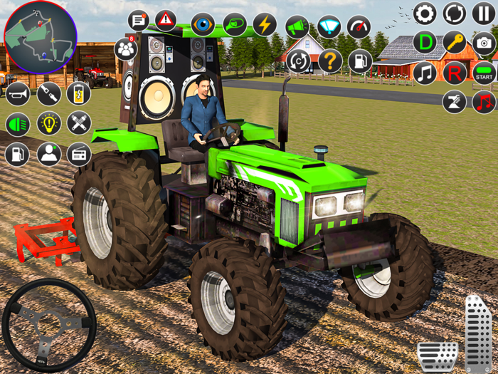 Indian Farming Tractor Game 3D