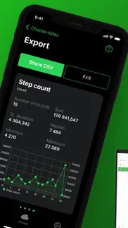 health export csv iphone screenshot 2