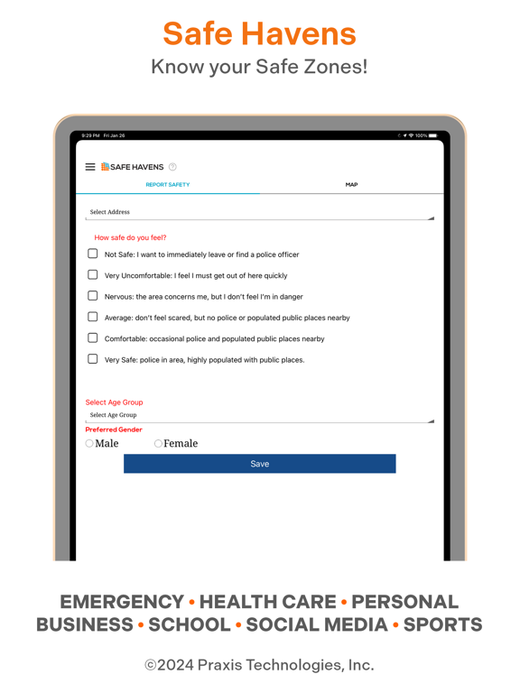 Autumn Alert: Personal Safety iPad screenshot 4 - Navigation app