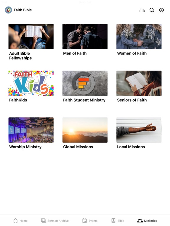 Faith Bible Church (Edmond) iPad screenshot 3 - Education app