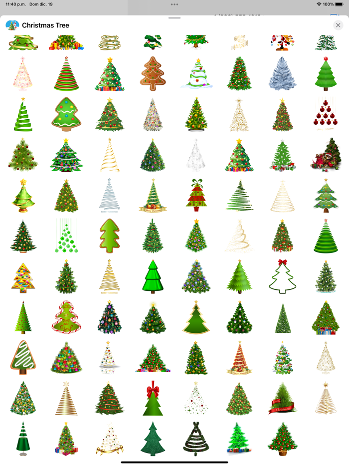 Cool Christmas Tree Stickers