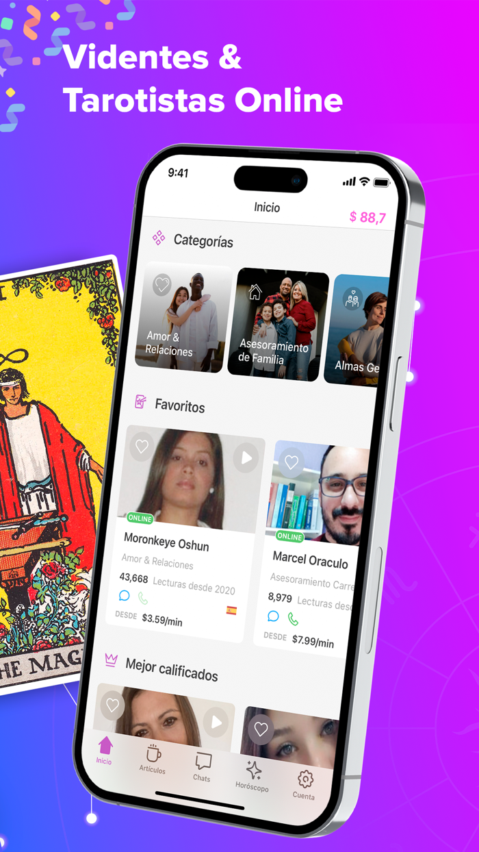 Psíquicos - Tarot and Horoscopo