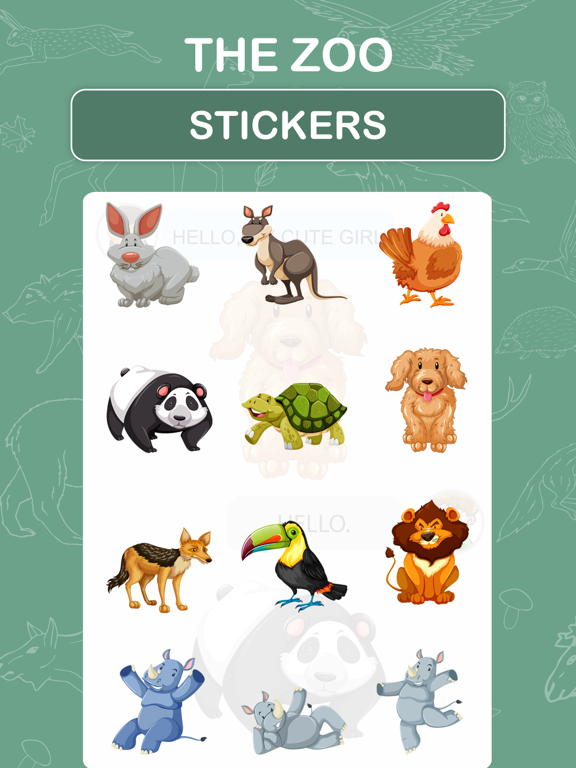 Screenshot #6 pour The Zoo Stickers