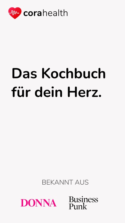 Kochbuch App von Cora Health