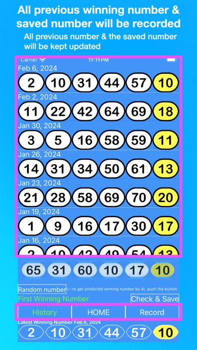 Mega Millions AI Screenshot
