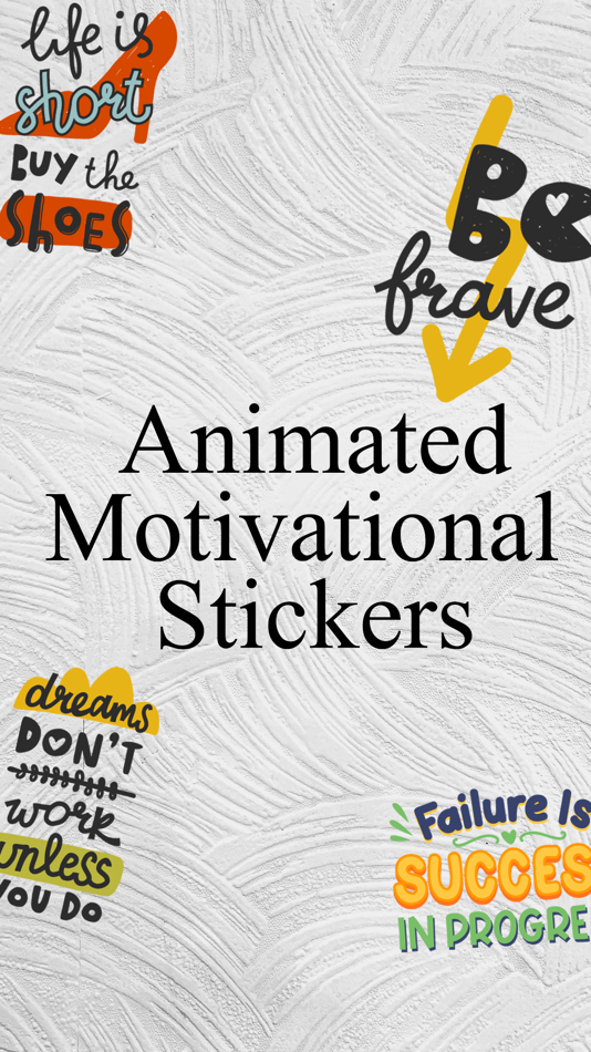 #1. Animated MOTIVATIONAL Stickers (iOS) By: Prashant Yadav