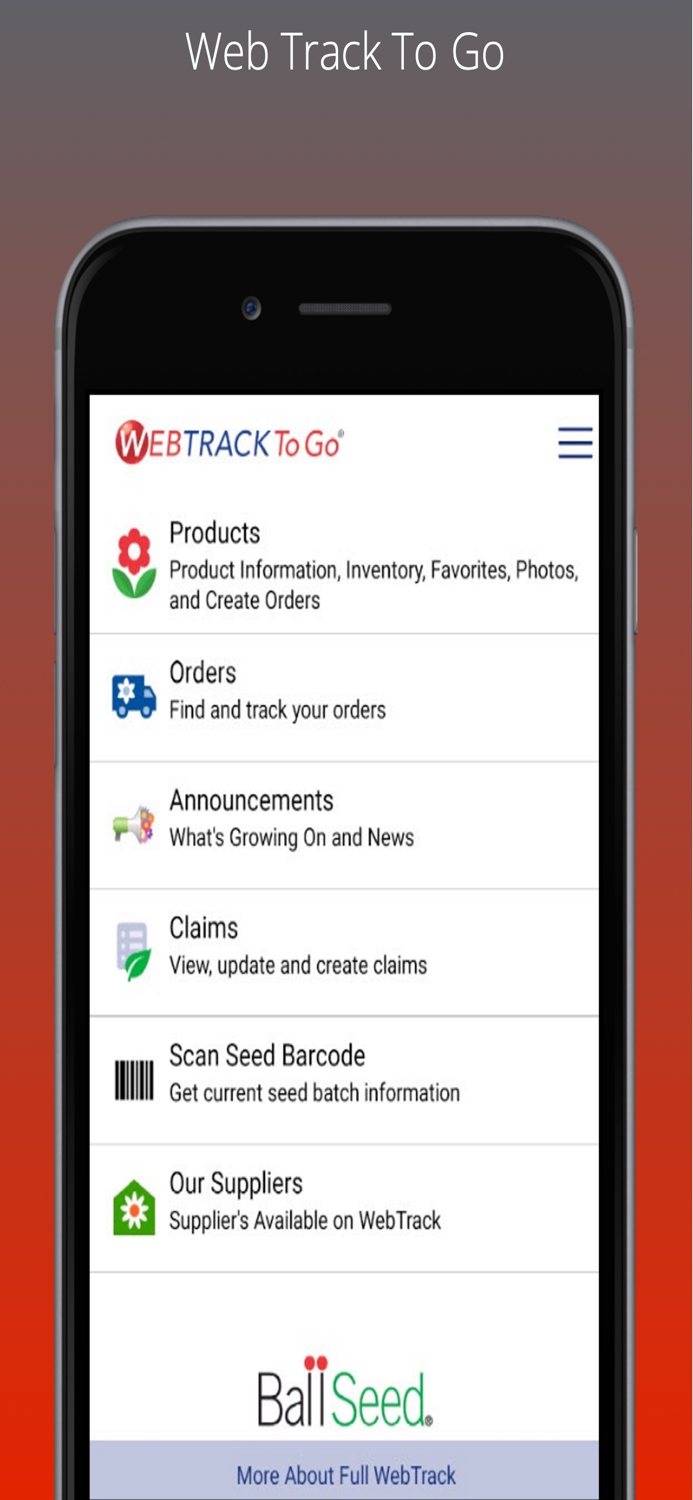 Ball Seed WebTrack To Go