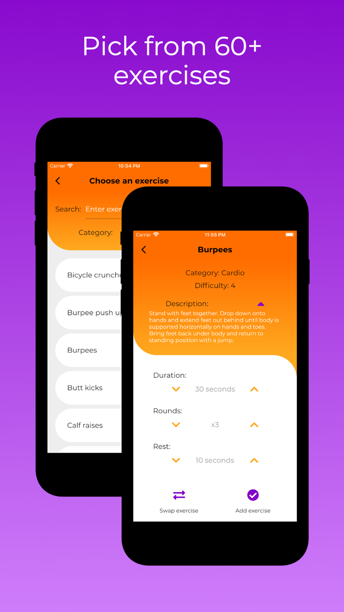 Workout Builder HIIT creator