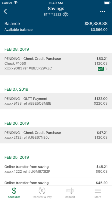 Illinois Valley Credit Union Screenshot