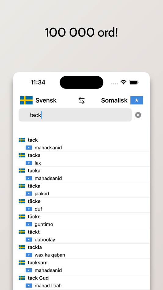 #2. Somalisk-Svensk ordbok (iOS) 由: FB PUBLISHING LLC