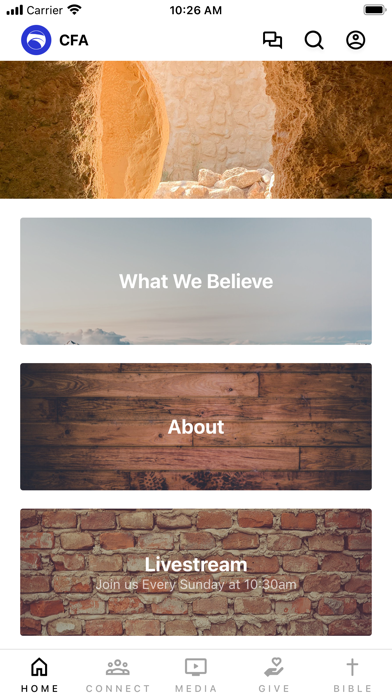 CedarvilleFirst iPhone screenshot 1 - Education app